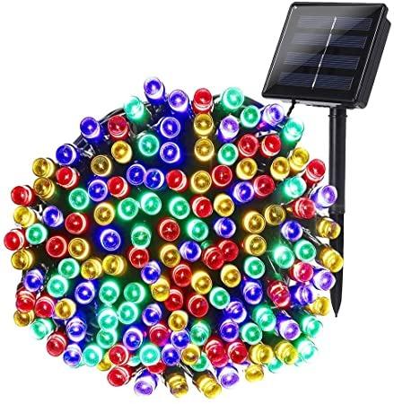 5577 7m 50 Led Solar String Lights Outdoor Waterproof Fairy Lights For Home Christmas Wedding Birthday Party Decoration With Solar Panel White Light Electronics Others On Carousell