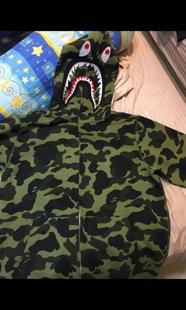 Bape First Camo Shark Hoodie Men s Fashion Tops Sets Hoodies