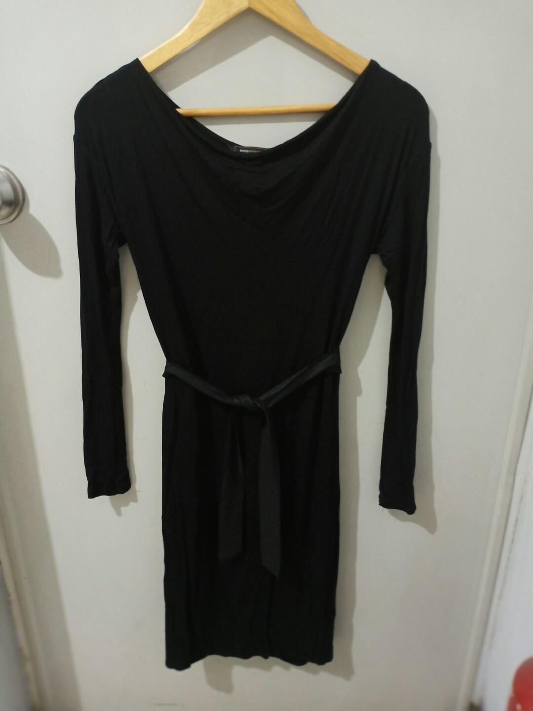 BCBG Black Bodycon Dress (Category: Dresses) located in Quezon City. Submitted by declutteringexcess (Listing ID 283616928, Image 1). Description: Like new BCBG dress Black na black in actual/ not faded Very nice wen worn Sf 75 within metro.