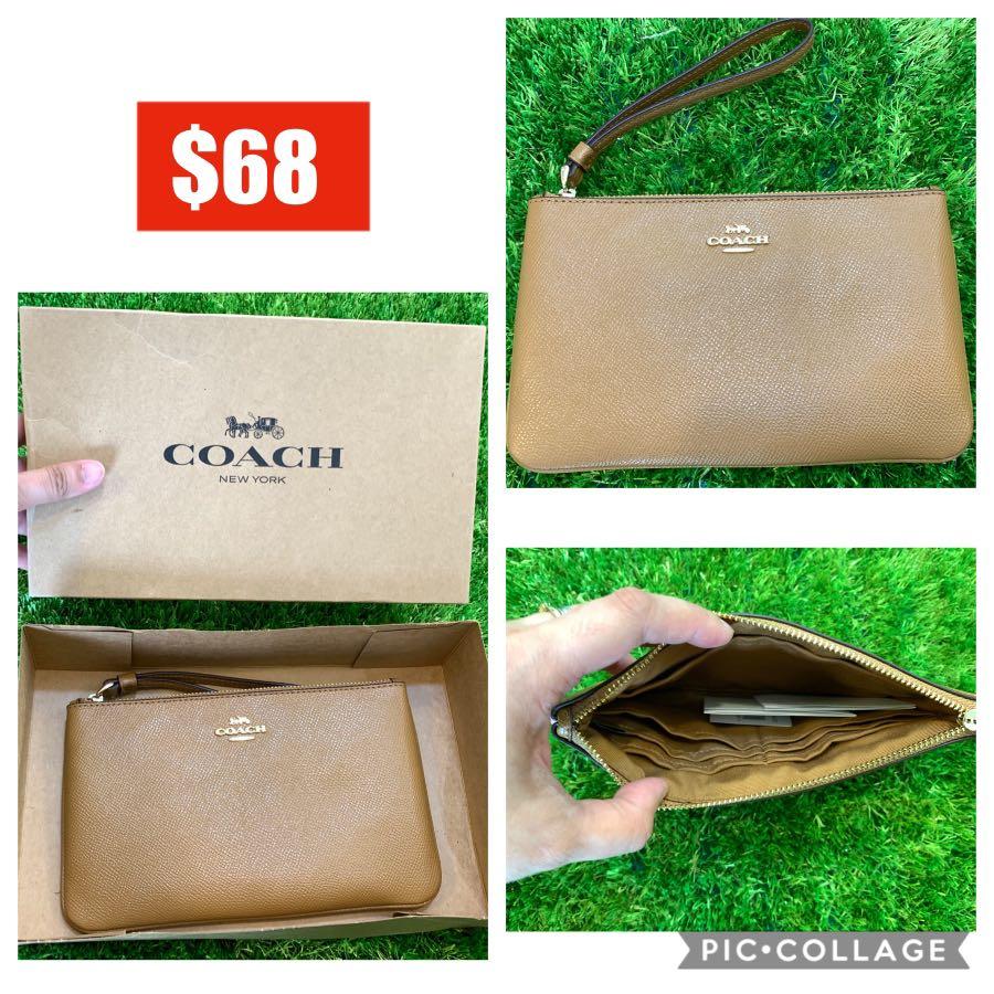 Coach wristlet sale clearance on sale