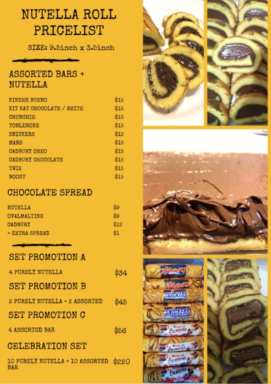 Free nutella tarts with purchase of Nutella Rolls Raya 2020, Food ...