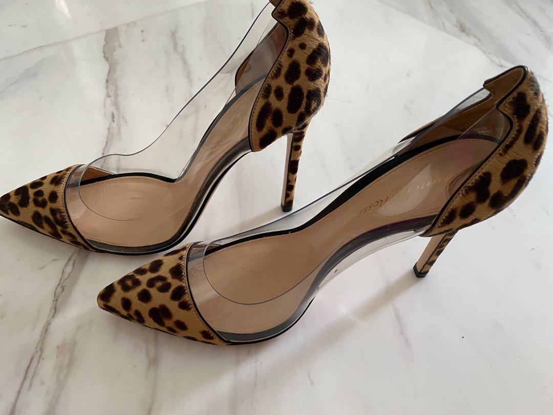 Gianvito rossi cow new arrivals print heels