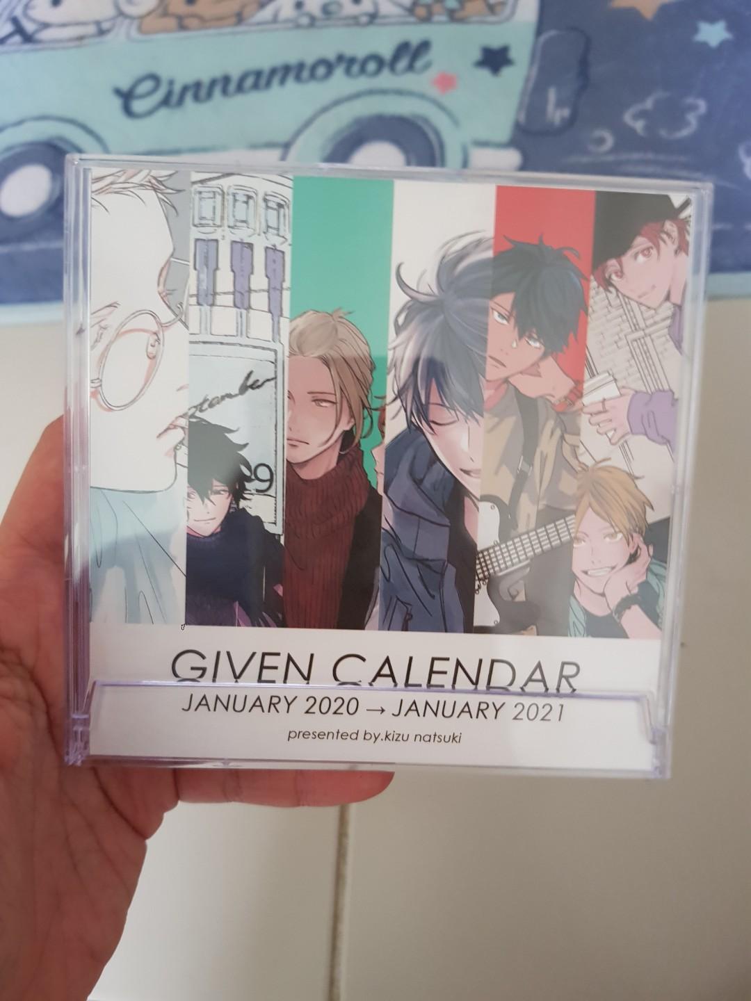 Given' KIZU NATSUKI 2023-2024 Calendar / JAPAN Yaoi BL Manga Comics Anime