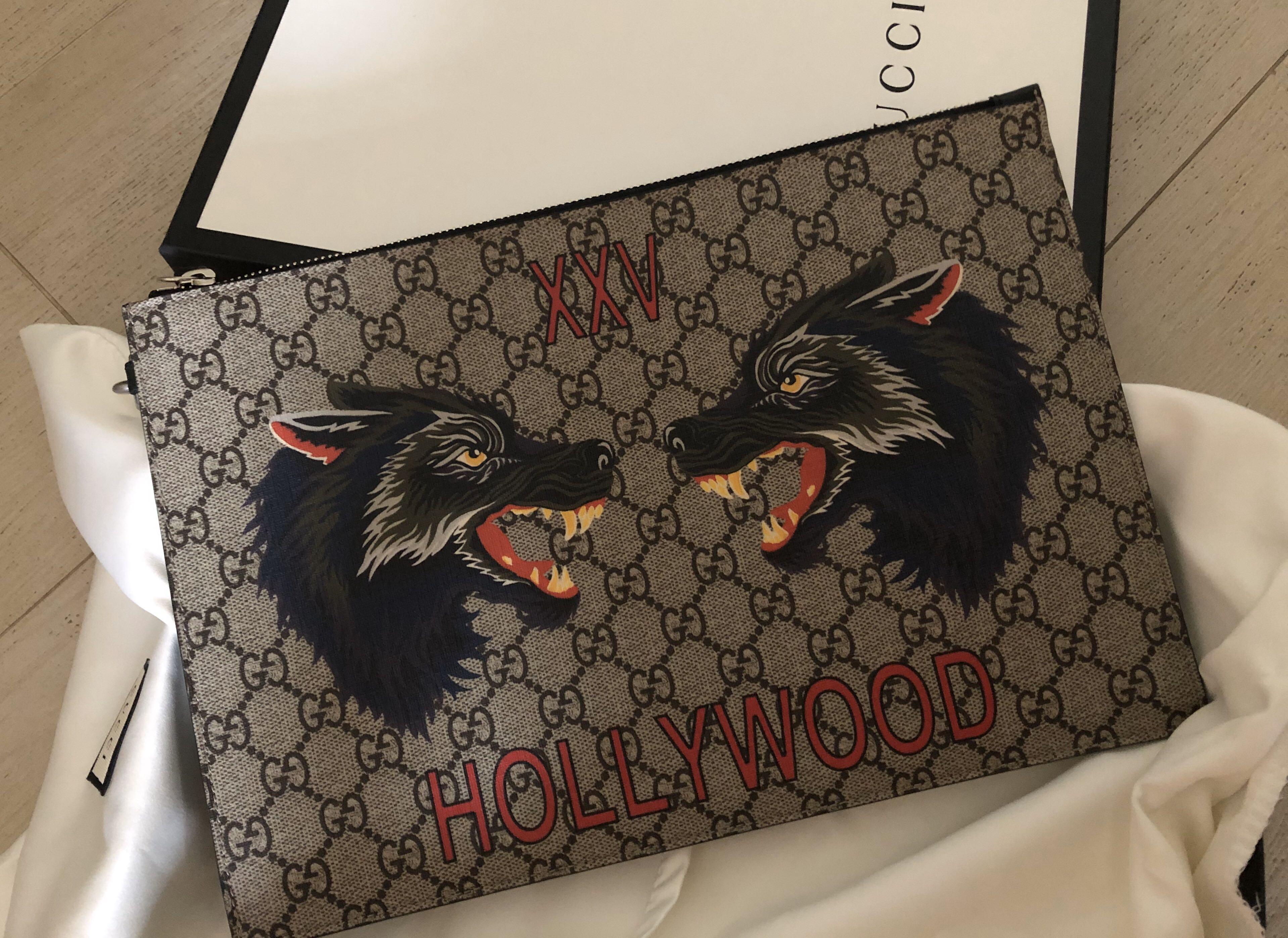 gucci wolf clutch
