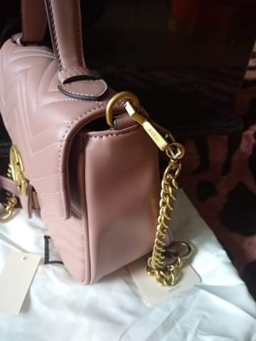 Gucci Marmont Nude leather ladies bag