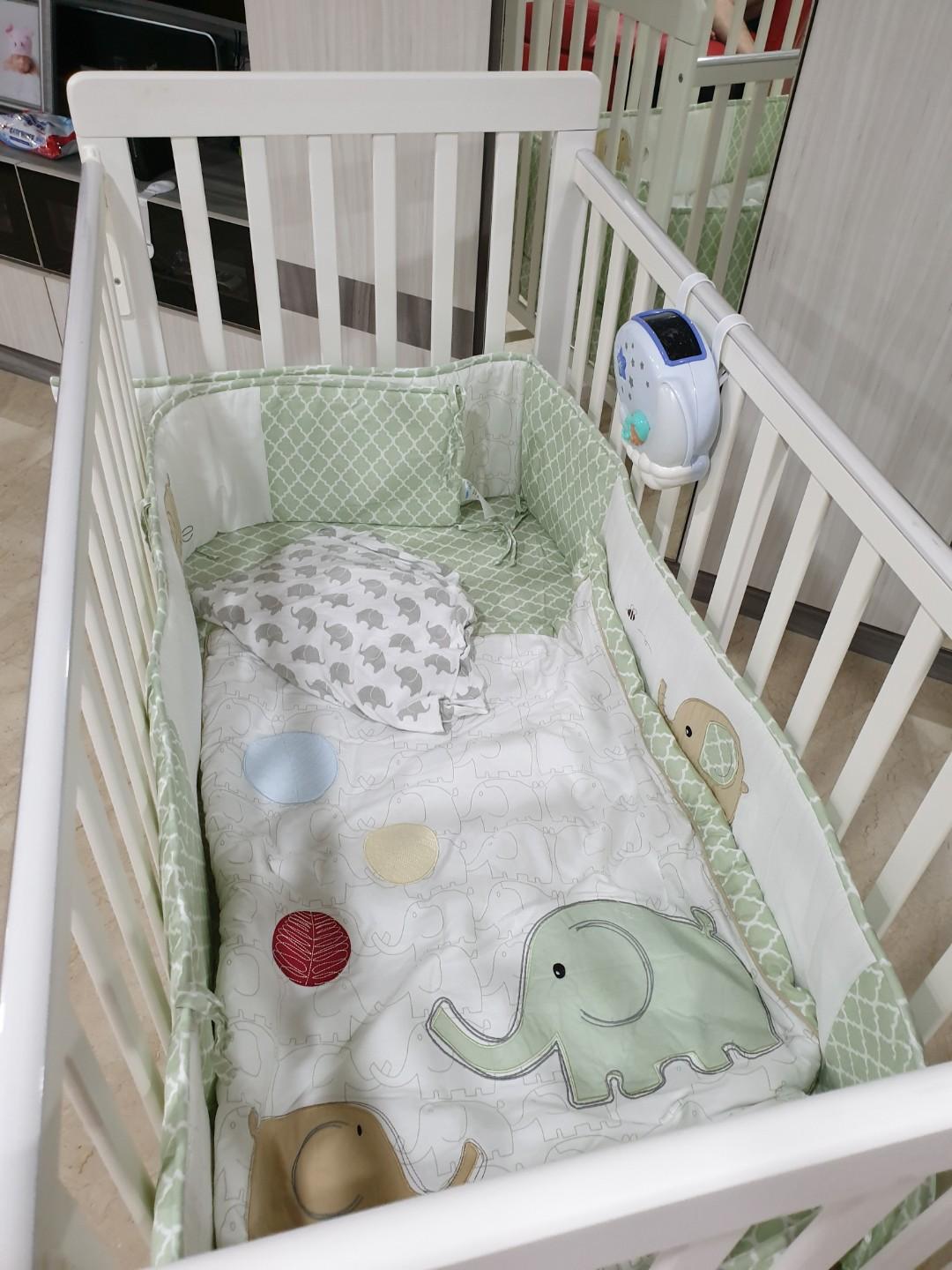 happy wonder 5 in 1 convertible baby cot