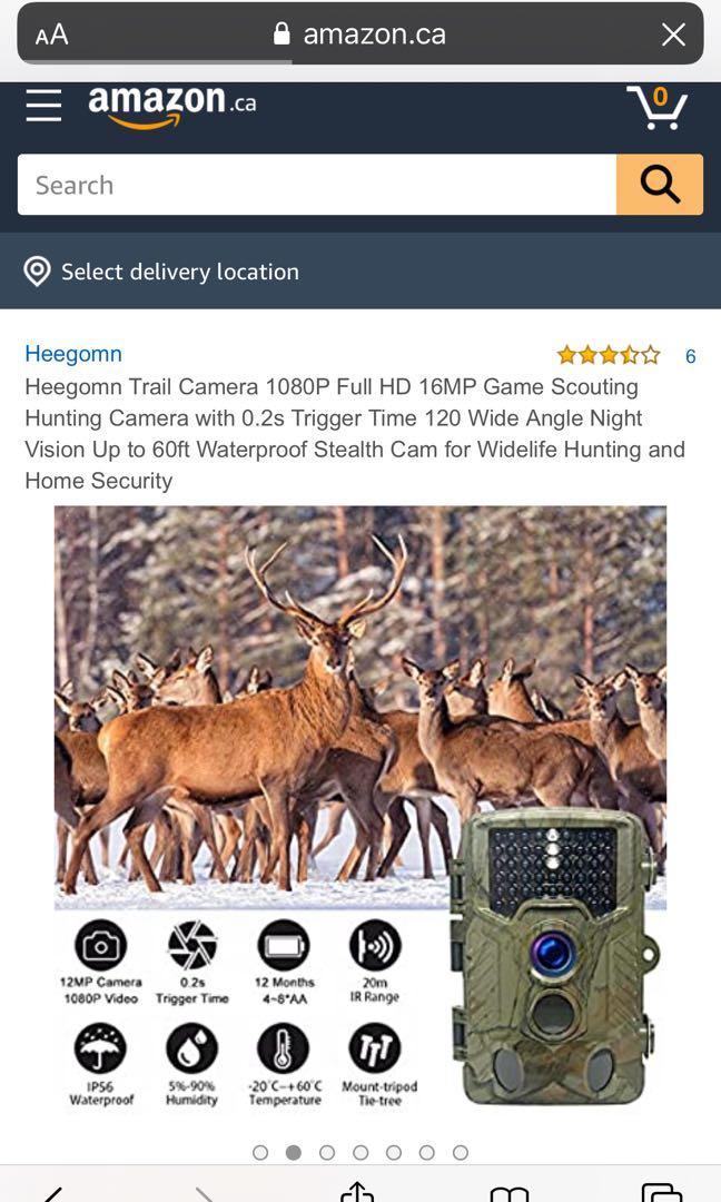 Heegomn Digital Trail Camera, Photography, Video Cameras on Carousell