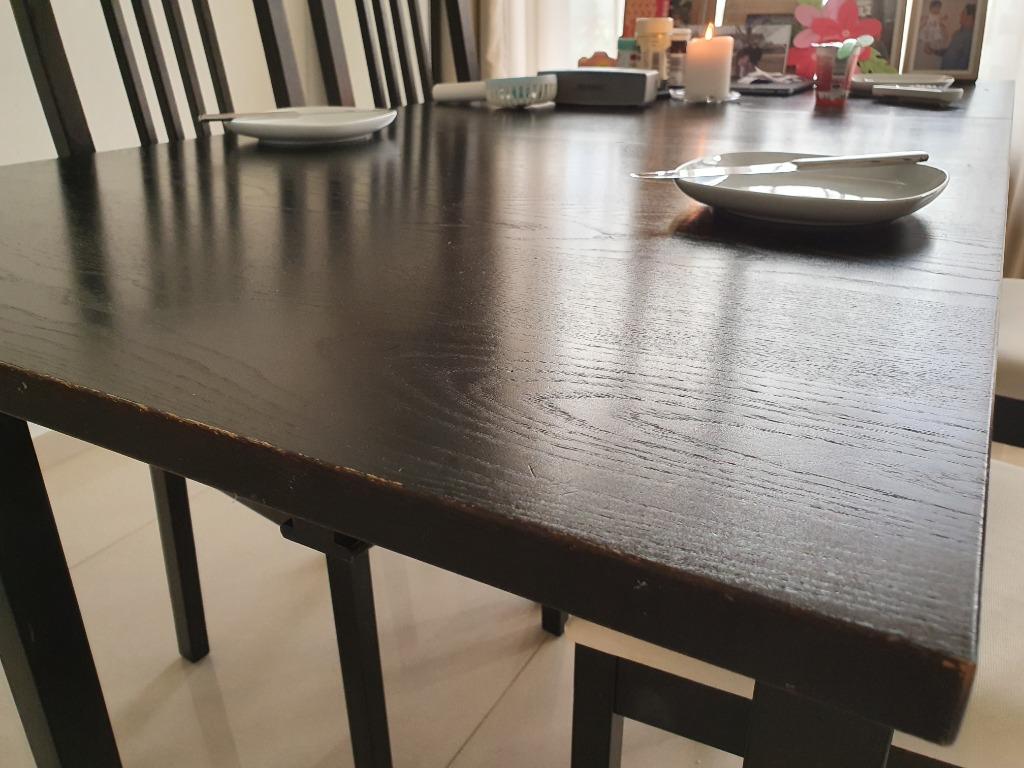 Ikea dining table extendable, Furniture & Home Living, Furniture