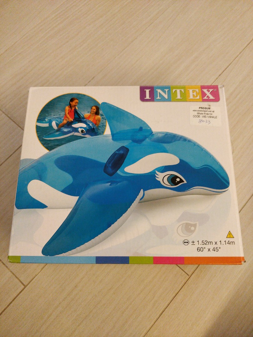 intex whale ride on