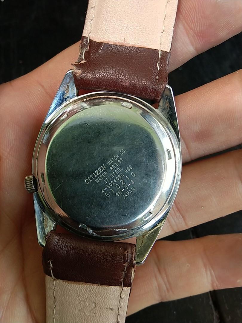 Jam Tangan vintage jadul Citizen automatic ORIGINAL, Fesyen Pria, Jam