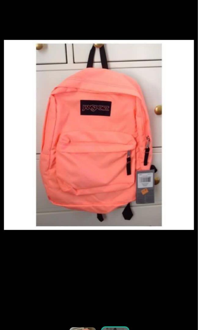 coral jansport backpack