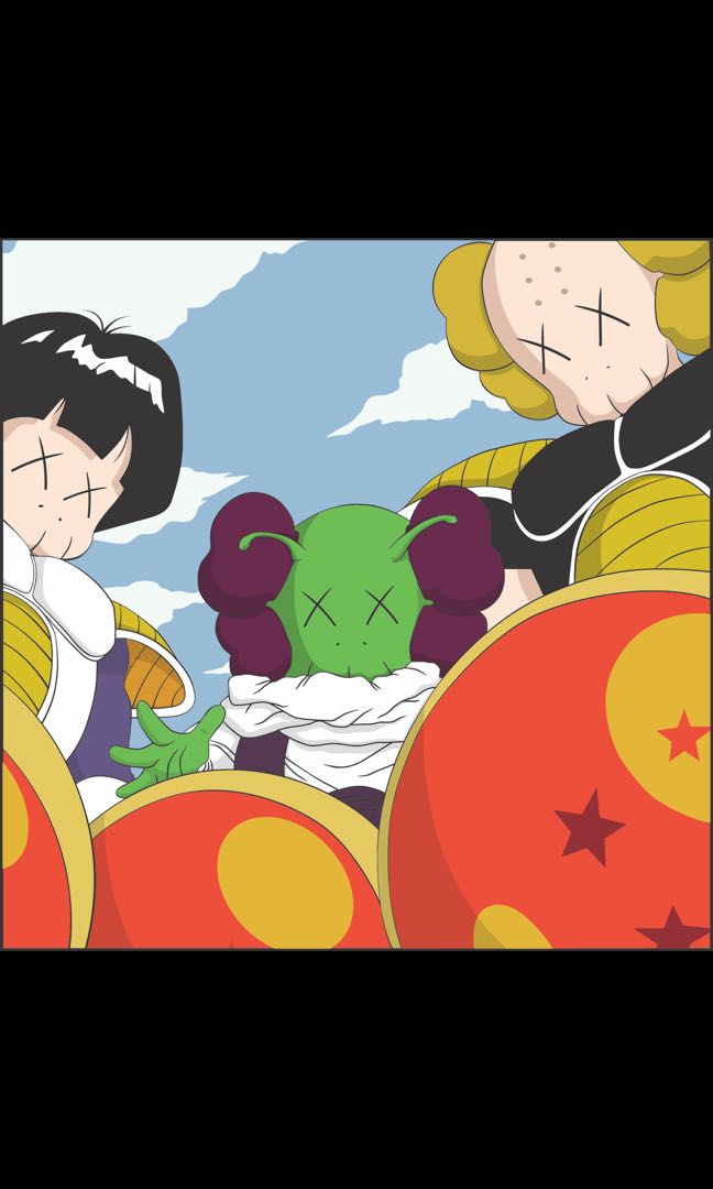 Kaws X Dragonball wall art, Hobbies & Toys, Stationery & Craft 