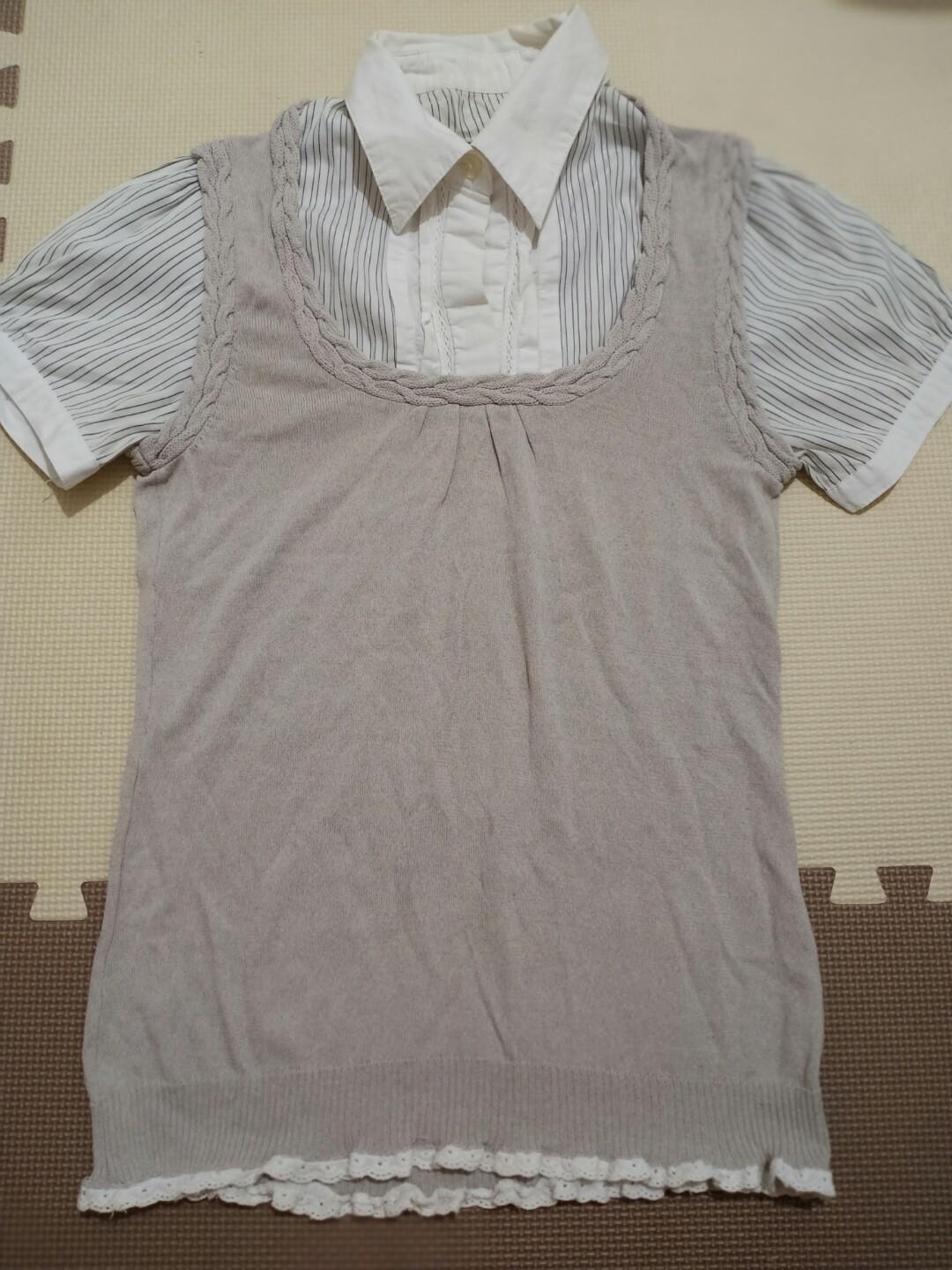 Knitted Polo Shirt for casual (Category: Others Tops) located in Quezon City. Submitted by declutteringexcess (Listing ID 283633728, Image 1). Description: Still in excellent condition Can be office wear Fit small to medium frame Sf 75 within metro.