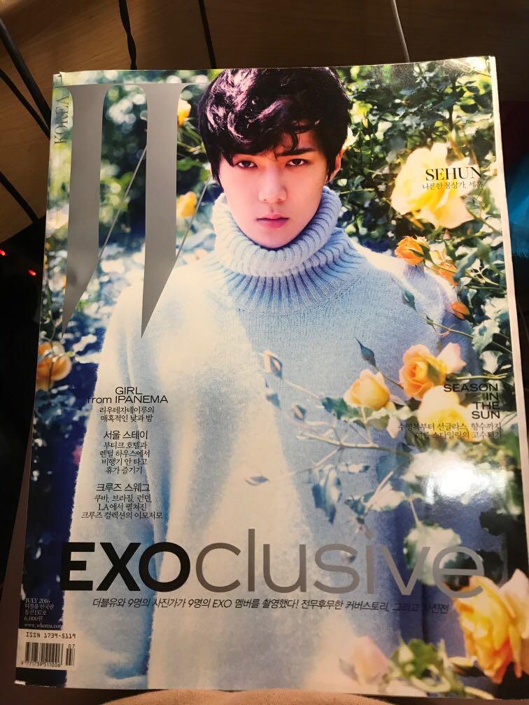 Korea W 雜誌exoclusive Exo 韓流 Carousell