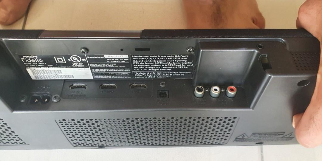Phillips Fidelio HTL7180 Soundbar Audio Soundbars Speakers