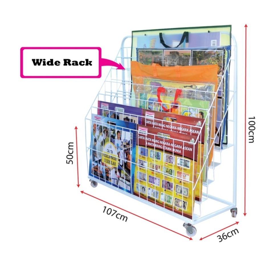 PS- Chart Rack 6 Level Deluxe, Hobbies & Toys, Stationery & Craft ...