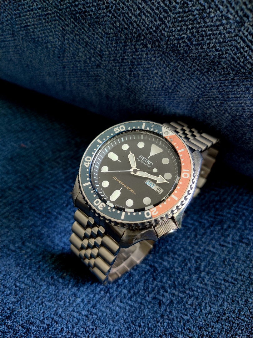 Rare Singapore Movement Seiko Skx175 Discontinued Pepsi Diver Men S Fashion Watches On Carousell