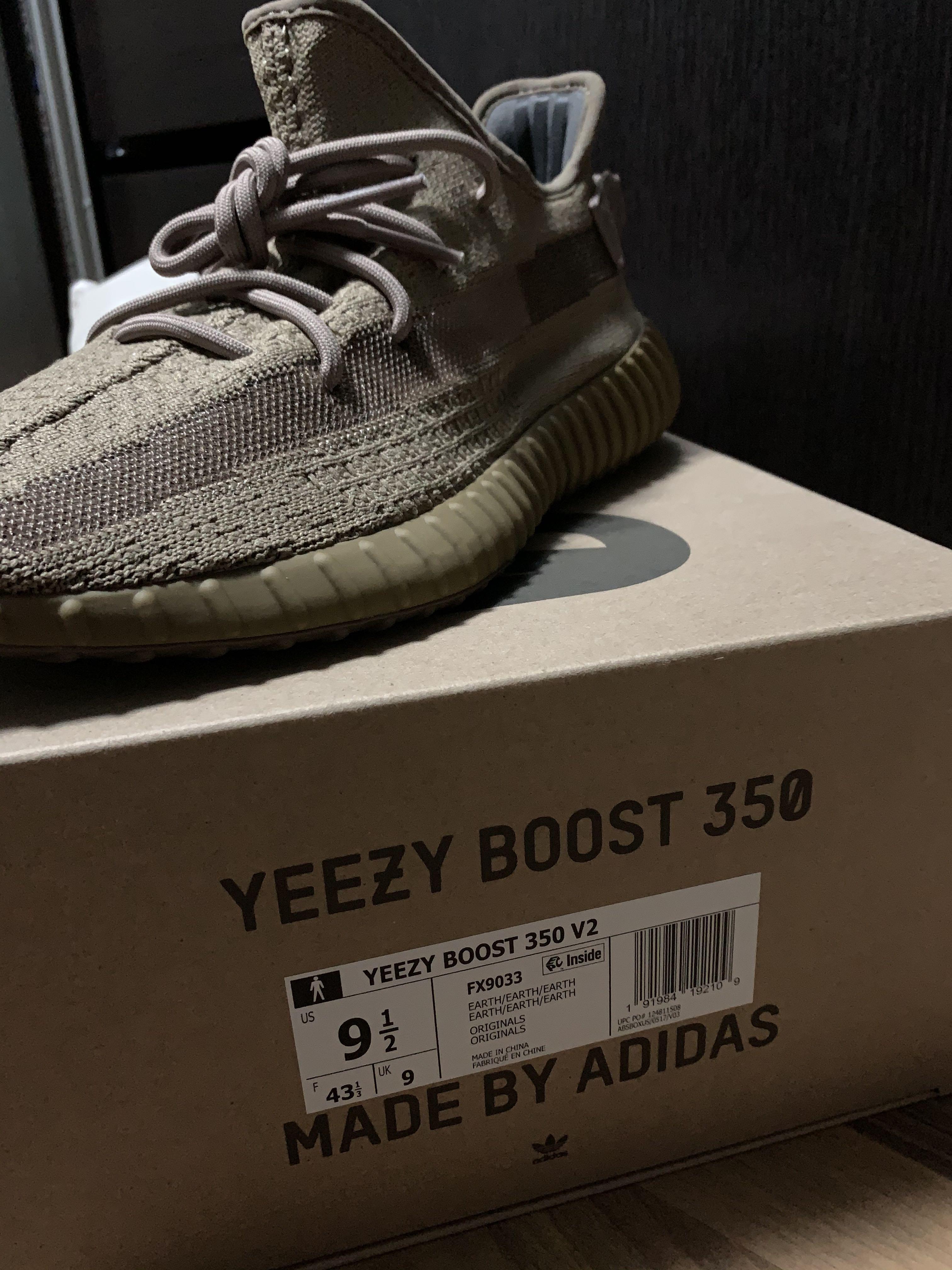 RETAIL PRICE ADIDAS YEEZY 350 V2 EARTH DESERT SAGE Men s Fashion Footwear Sneakers on Carousell