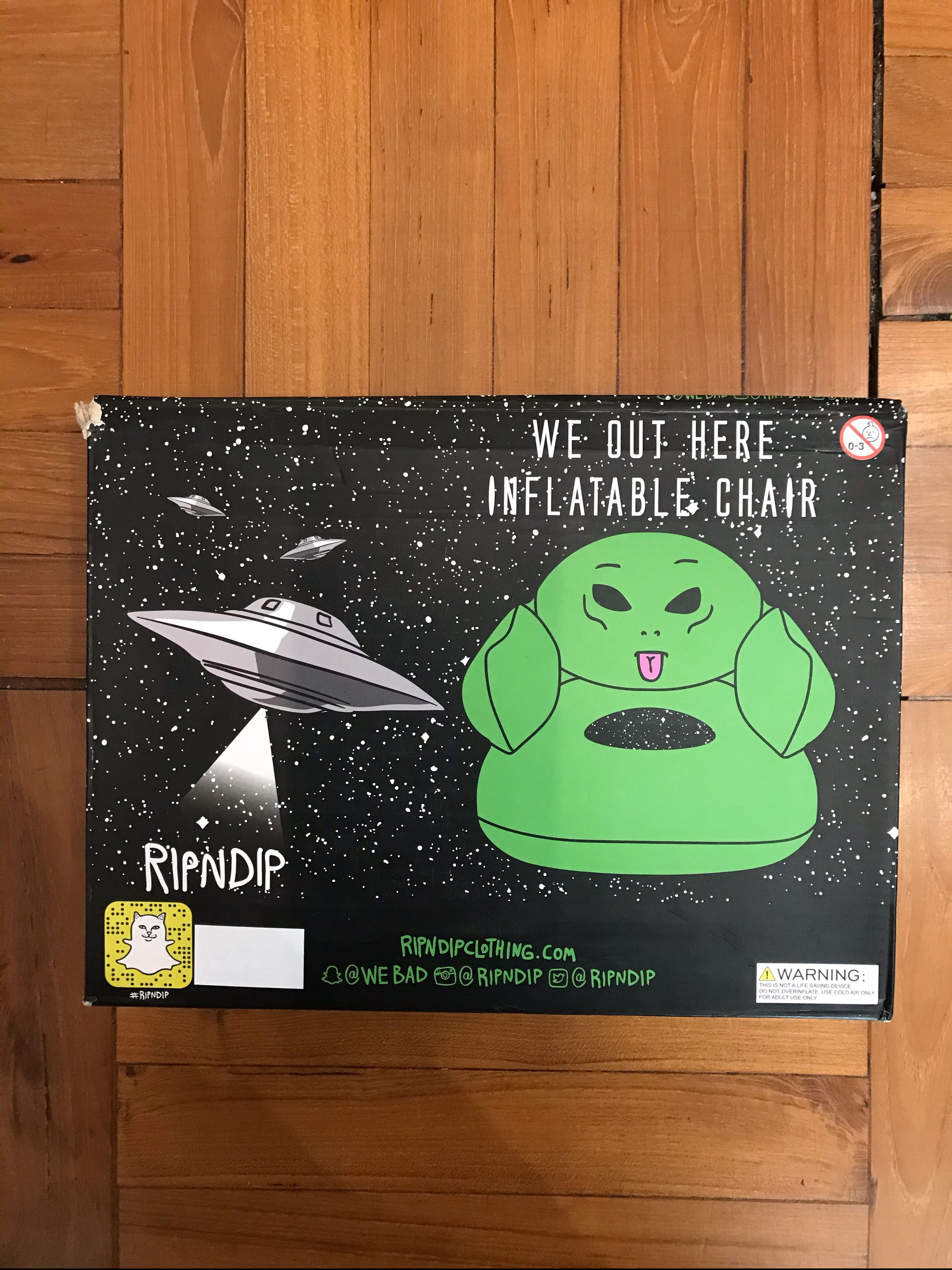 全新正版ripndip Chair吹氣凳中指貓賤貓 玩具 遊戲類 其他 Carousell