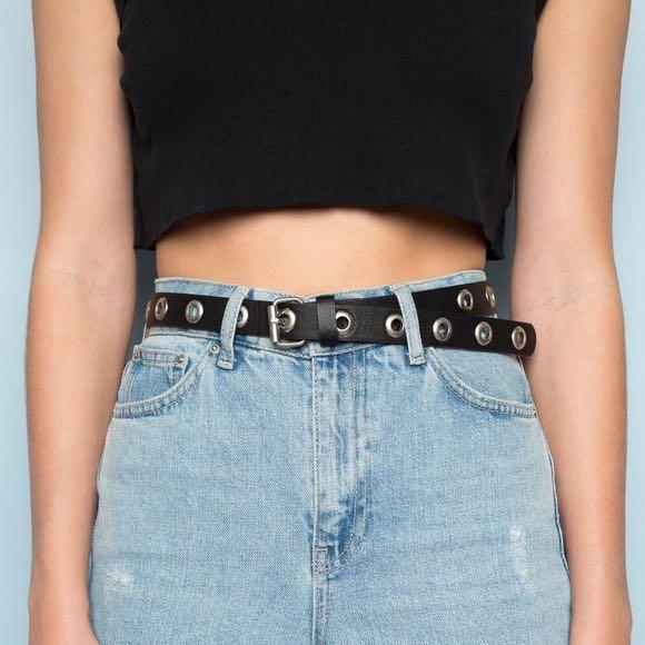 Brandy melville silver sales circle buckle belt