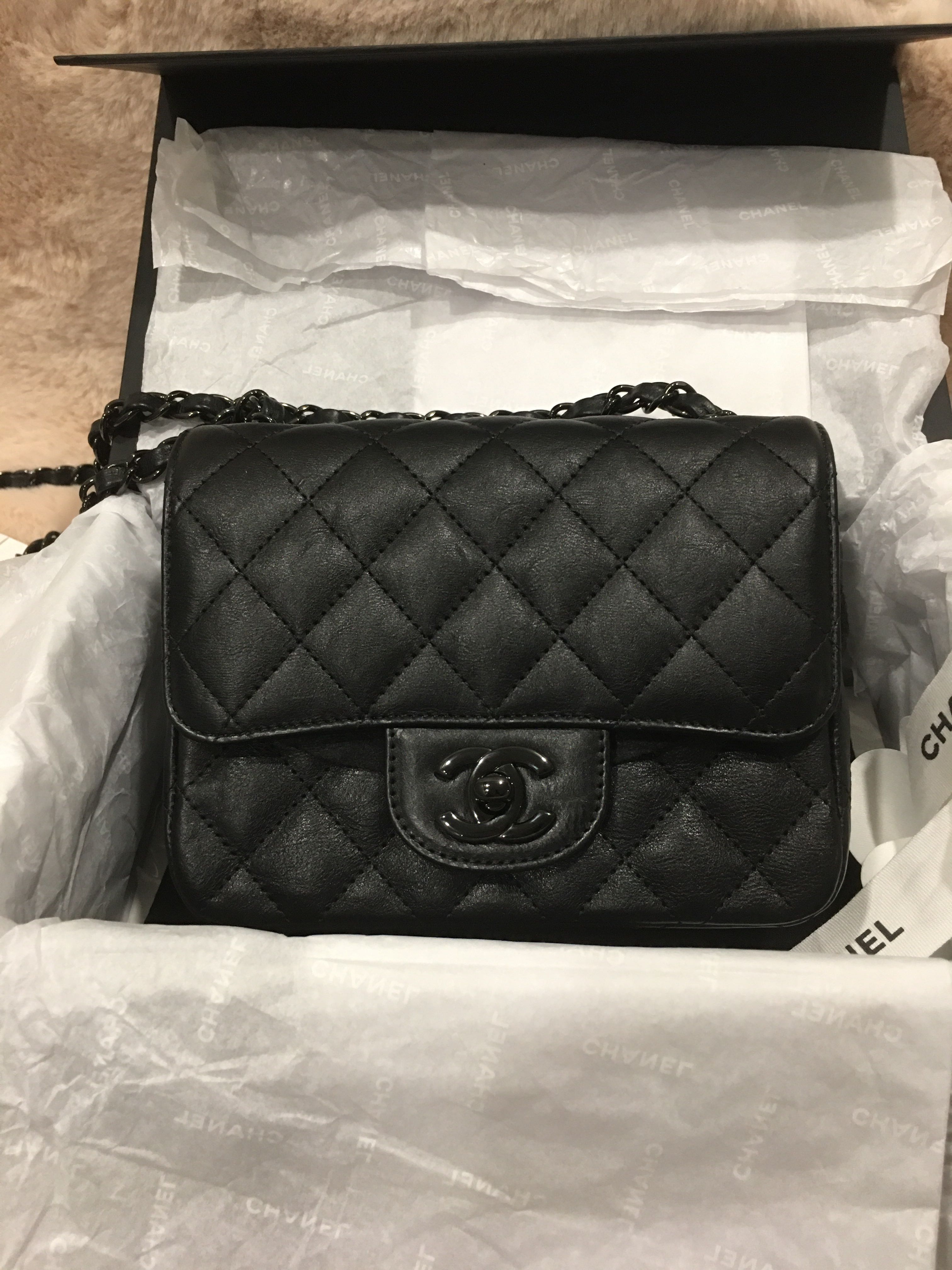 Chanel so black square mini Clearance