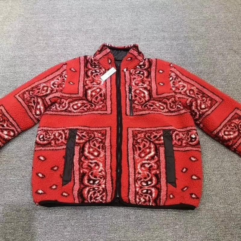 Supreme bandana deals fleece jacket