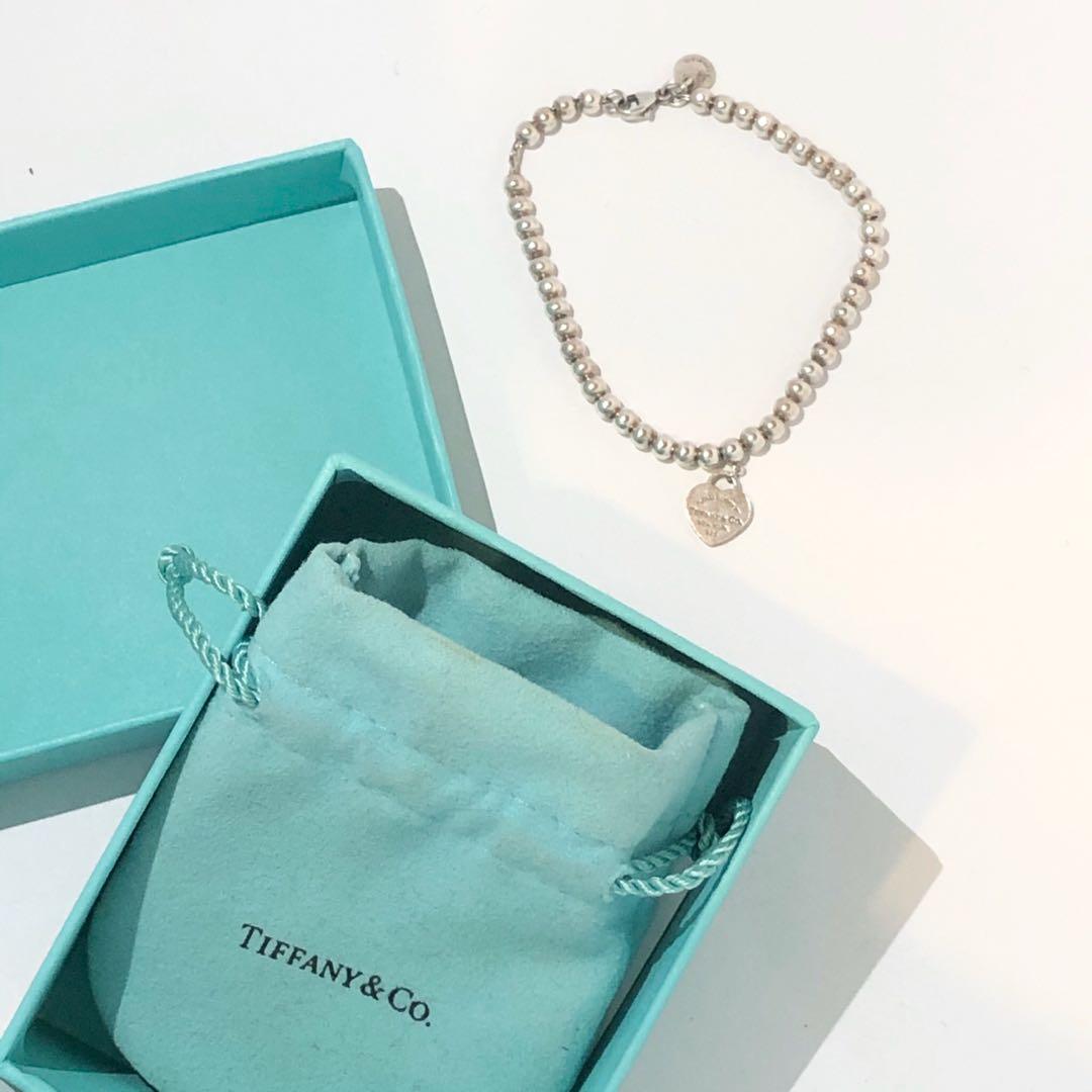 Mini Heart Tag Bead Bracelet 