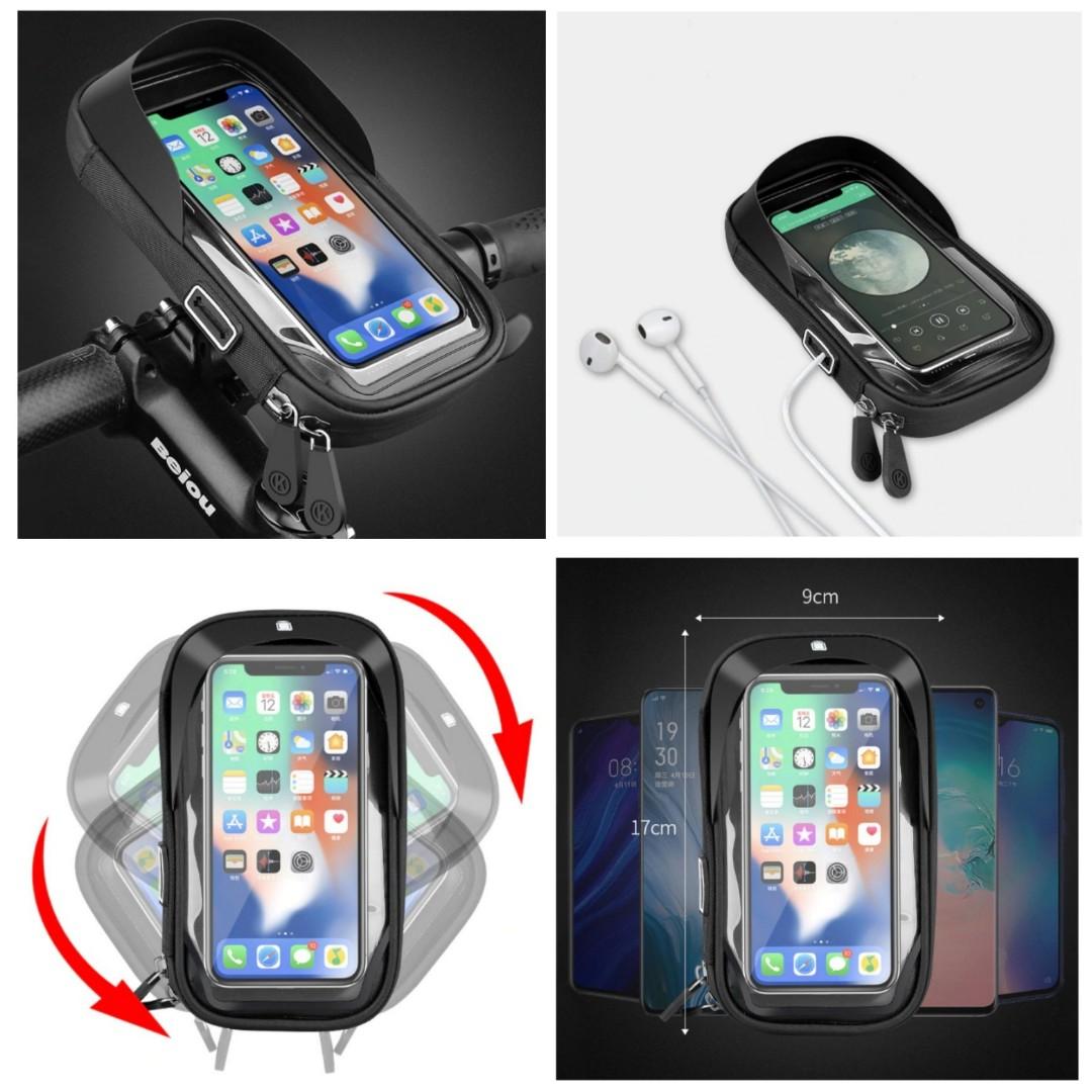 motorcycle handlebar phone holder