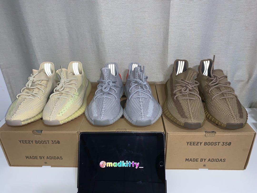 Adidas Yeezy Boost 350 V2 Earth Tail Light Flax Release Info Grey