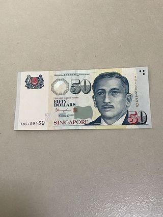 Singapore Note nice Number
