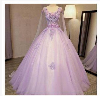Gaun pengantin flower 3d/ gaun prewedding /wedding gown /evening dress /promnight /dress mc /singer