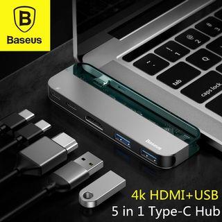 Baseus Type-C HUB Adapter 6 in 1 HDMI USB Hub
