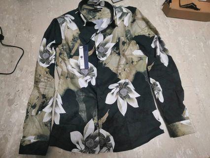 Green Floral shirt
