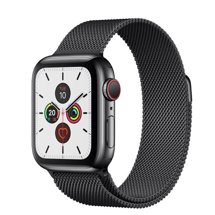 apple watch series 4 stainless steel 40mm case with milanese loop