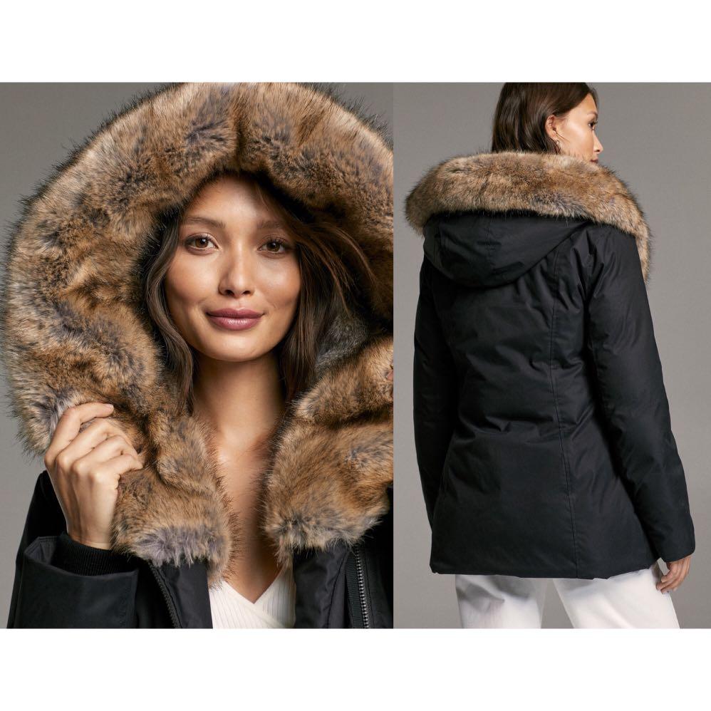 Like New Aritzia Babaton St Moritz Short Parka Black Sz M Women s Fashion Clothes on Carousell