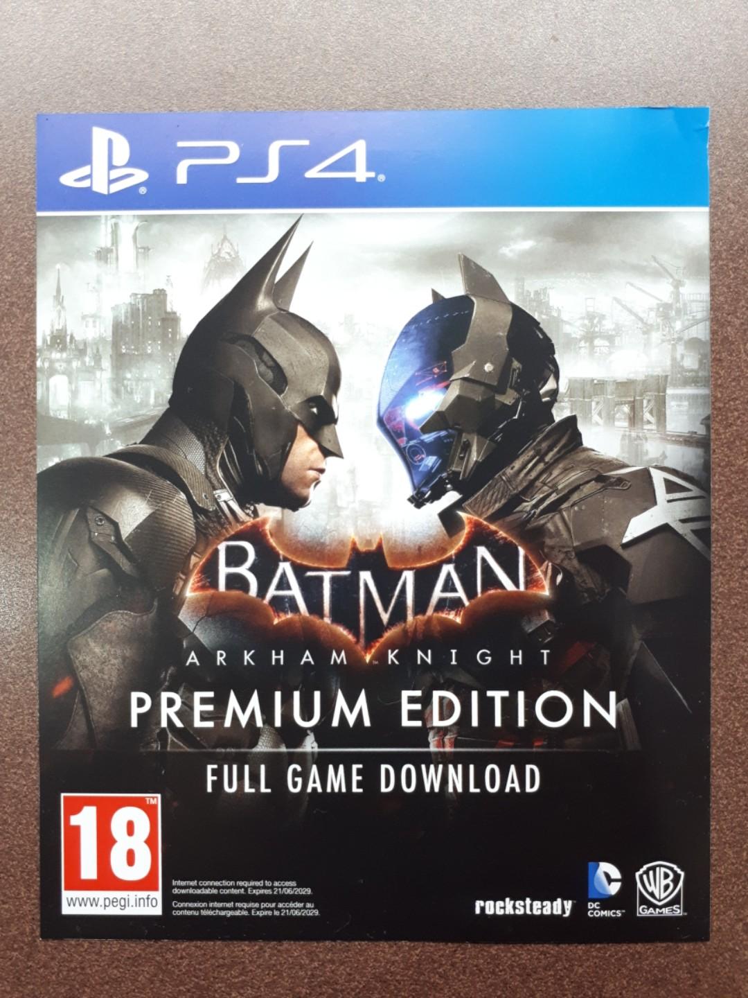 Batman Arkham collection (ps4). Batman premium edition