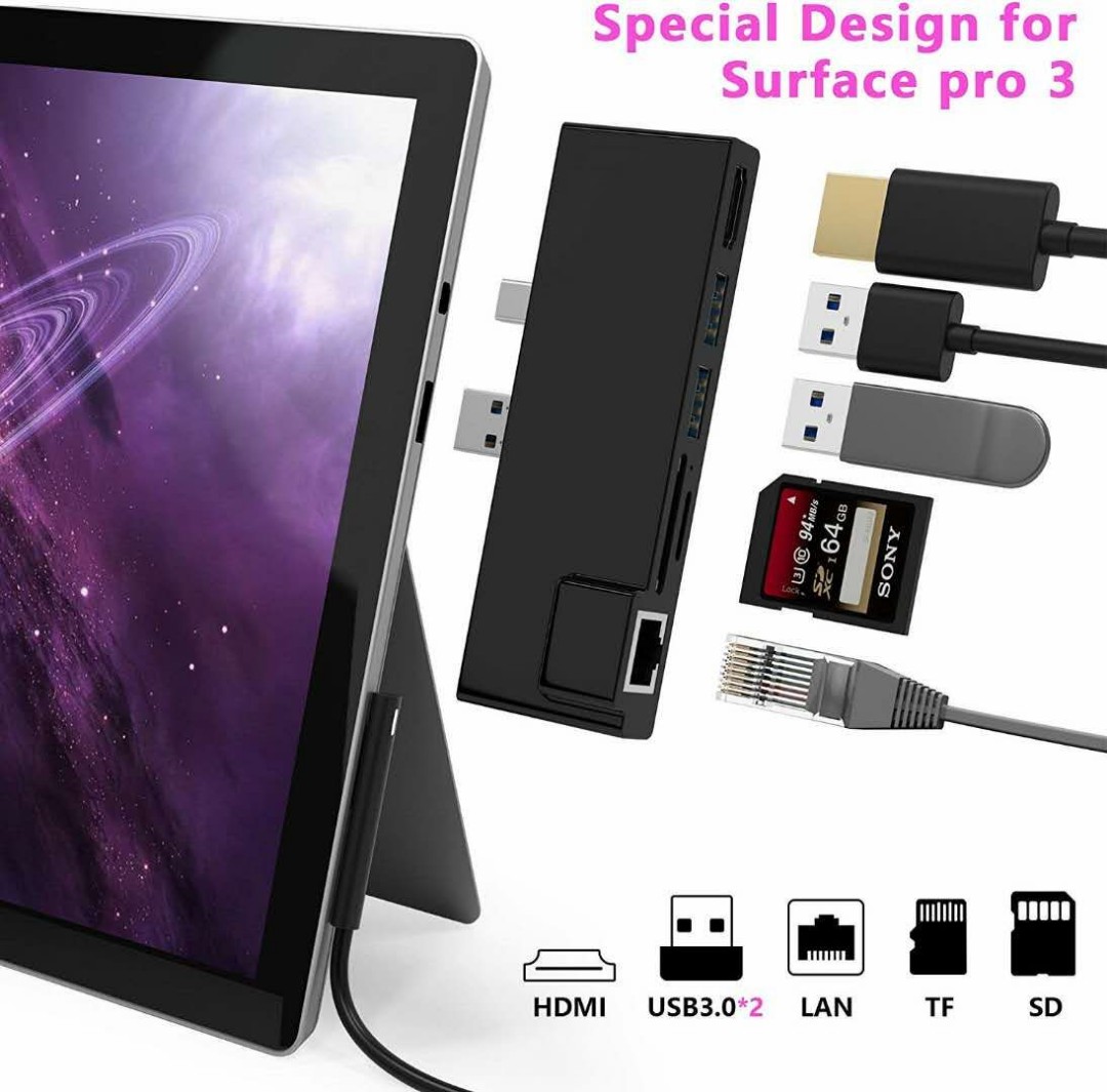 Bawanfa Microsoft Surface Pro 3 Docking Station Electronics Computer Parts Accessories On Carousell