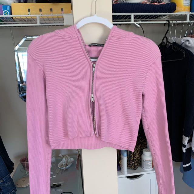 Brandy melville pink arden hoodie clearance