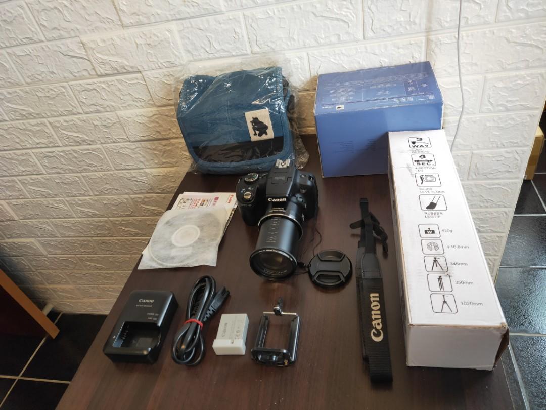 CANON SX50IS(200X ZOOM) +NEW BAG+NEW TRIPOD+ALL ENGLISH LANGUAGE CAMERA