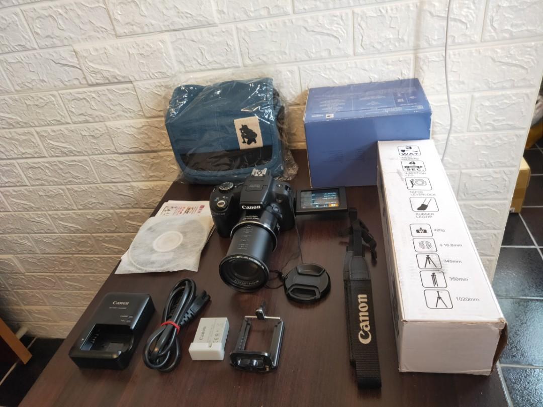 CANON SX50IS(200X ZOOM) +NEW BAG+NEW TRIPOD+ALL ENGLISH LANGUAGE CAMERA