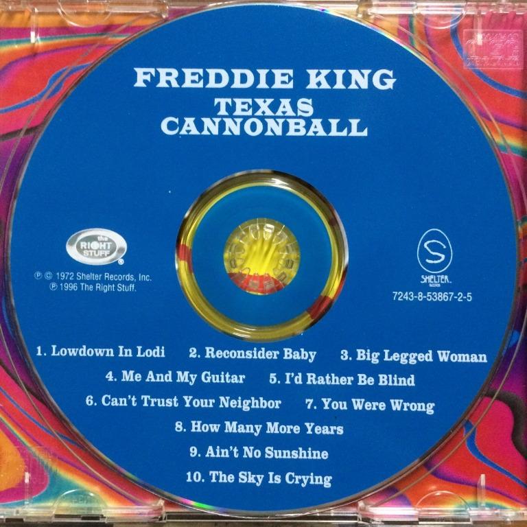 CD Freddie King Texas Cannonball (US), 興趣及遊戲, 音樂、樂器