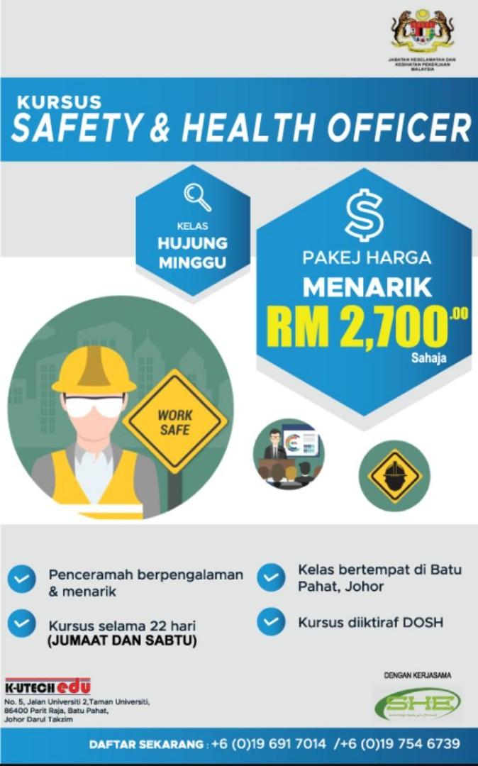 Cheap Health Safety Officer Course Jobs Internships Others On Carousell
