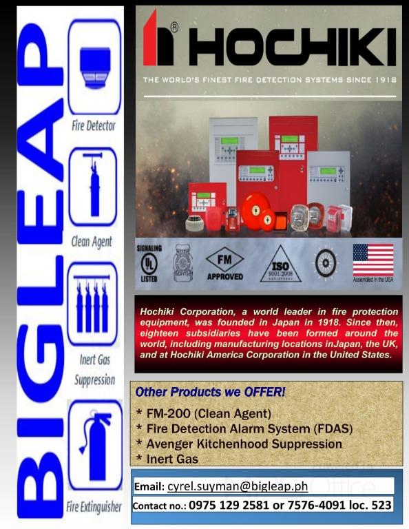 Fire Detection and Alarm System (Category: Construction & Building Materials) located in Pasig City. Submitted by cyrel.suyman (Listing ID 283822761, Image 1). Description: Just contact me on 0975 129 2581 Fore more info or E-mail us at cyrel.suyman@bigleap.ph For more inquiries call 7576-4091 loc 523..