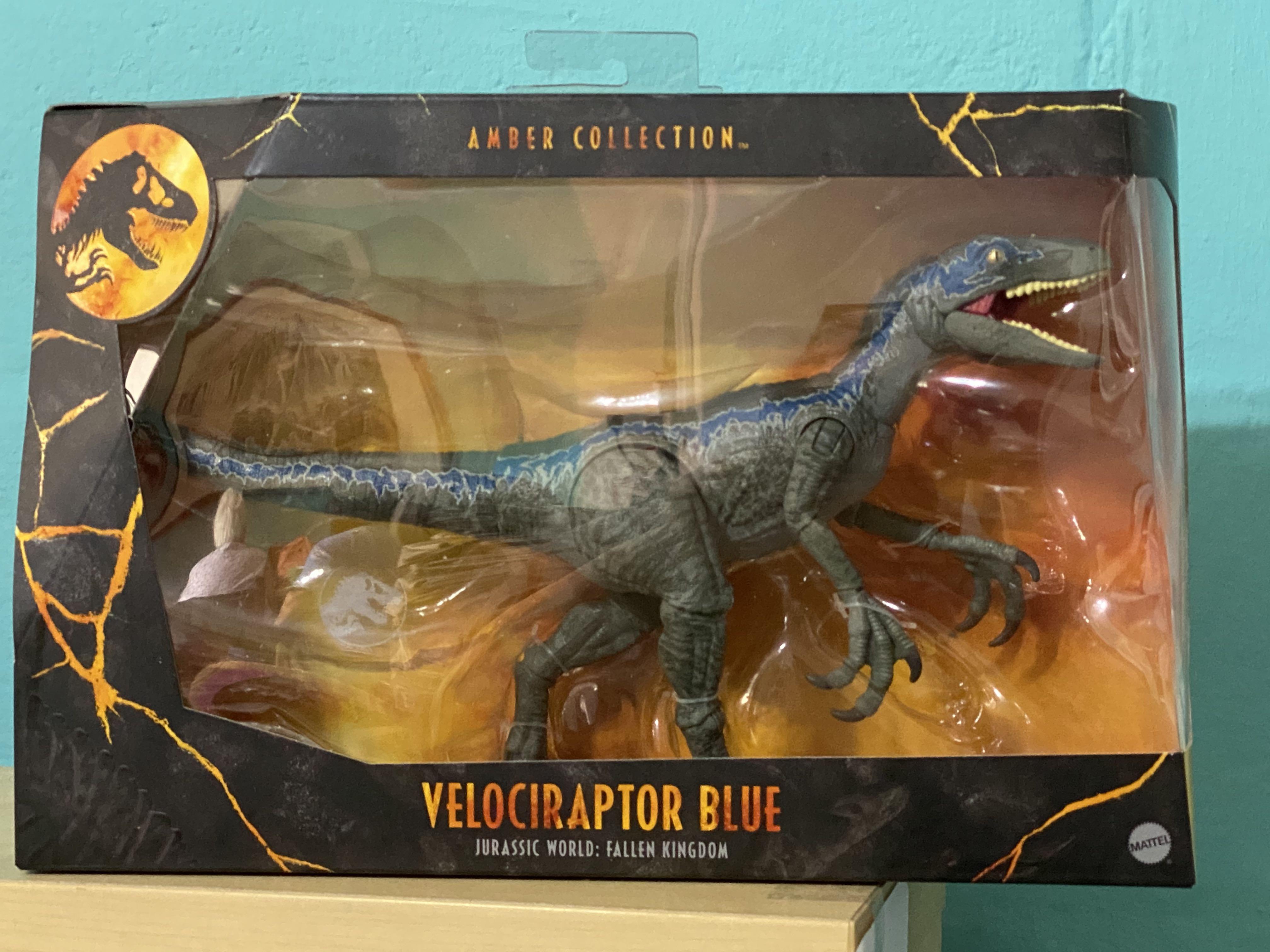 jurassic world fallen kingdom velociraptor blue toy