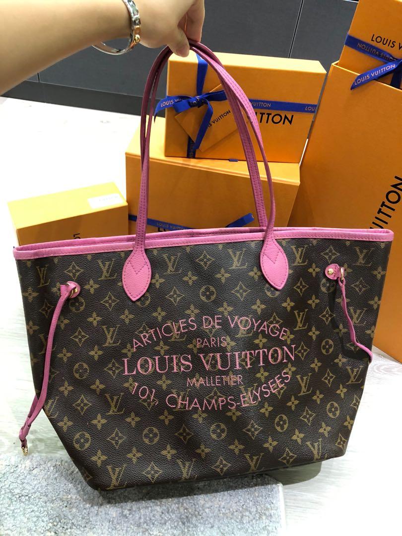 Louis Vuitton Monogram 'Articles de Voyage' Ikat Neverfull MM - Brown  Totes, Handbags - LOU775476