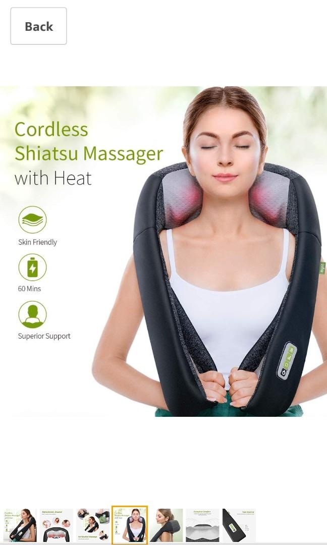 Mynt Cordless Shiatsu Neck & Shoulder Massager With Heat REVIEW