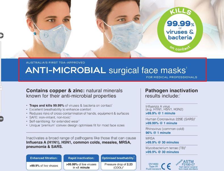 Bio Mask 5 ply Reusable Surgical Flat Mask per Piece , Beauty ...