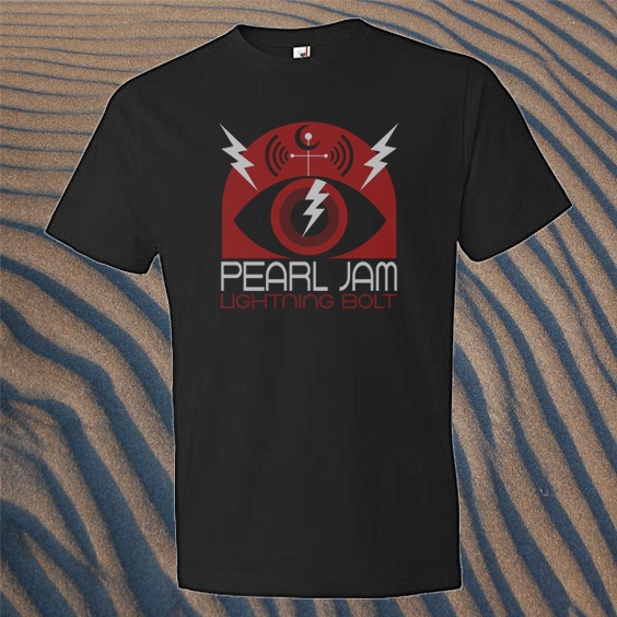 2000'S Anvil PEARL JAM Band T-Shirt, Made in USA, Men's Size Medium cotton black type Vintage Second Hand main image 0