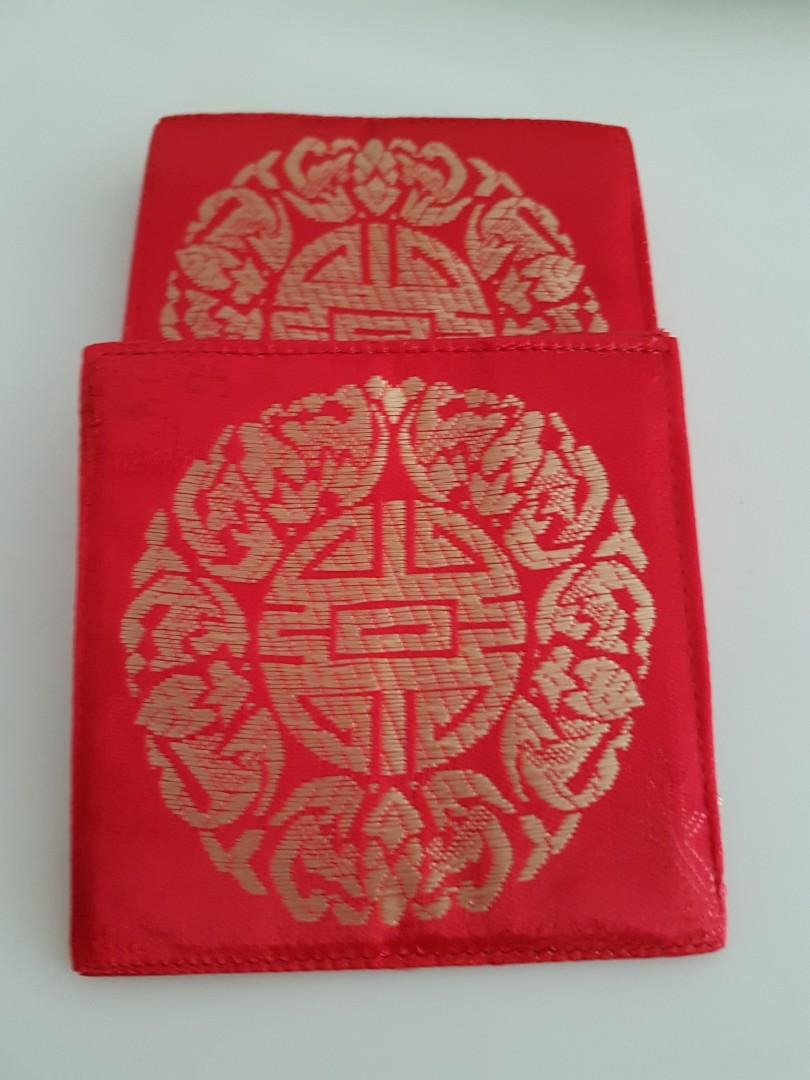 Coaster (Category: Craft Supplies & Tools) located in Singapore. Submitted by ok3456 (Listing ID 283761323, Image 2). Description: Two selections available: 1. Silk like Embroidered Coaster (gold), a set of 6 pcs 2. Silk like Embroidered Coaster (red), a set of 6 pcs Can be sold separately at $5/set Two sets will be sold at 20%, i.e. $8 in total.