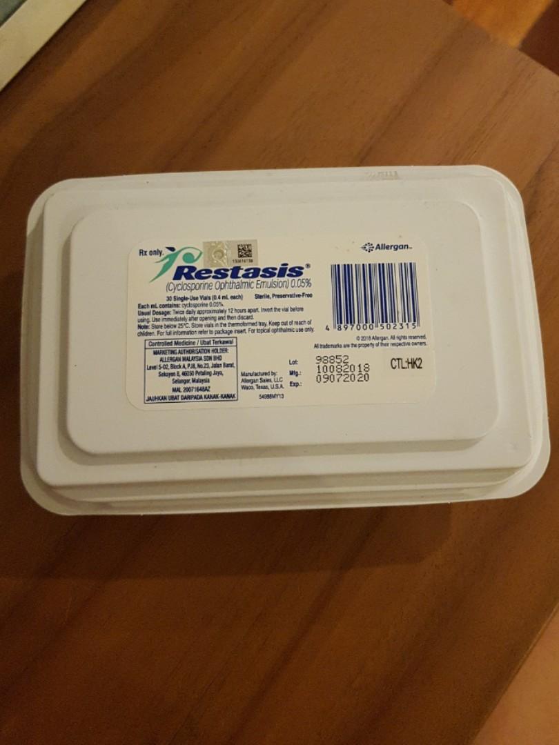 Restasis Eye Drops 30 Single Use, Everything Else, Others on Carousell